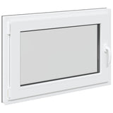 Basement Window RISOR 90 x 50 cm PVC and Glass Anthracite 42047285