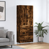 Highboard Smoked Oak 69,5x34x180 cm Engineered Wood 3198086