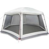 ZNTS Pool Tent with Removable Fly & Mesh Walls Grey 618x532 cm 4100630