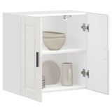 Kitchen Wall Cabinet Porto High Gloss White Engineered Wood 854059