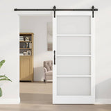 Sliding Door ORKDAL White and Black 93 x 202 cm 3331840