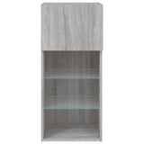 TV Cabinet with LED Lights Grey Sonoma 40.5x30x90 cm 837053