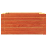 Garden Planter Wax Brown 50x50x23 cm Solid Wood Pine 847185