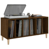 Record Cabinet Brown Oak 100x38x48 cm Engineered Wood 831980