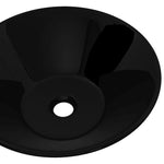 Ceramic Bathroom Sink Basin Black Round 141927