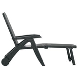 Folding Sun Lounger Polypropylene Green 318223