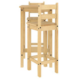 3 Piece Bar Set Solid Wood Pine 4005687