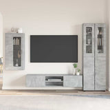TV Cabinet Set FLORIN 3 pcs Concrete Grey Engineered Wood 3397967
