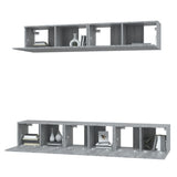 5 Piece TV Cabinet Set Grey Sonoma Engineered Wood 3114428