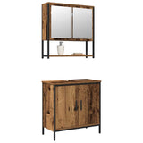 Bathroom Furniture Set with Storage 2 pcs Brown 60 x 30 x 60 cm 3334322