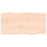 Table Top 100x50x cm Untreated Solid Wood Live Edge 363886