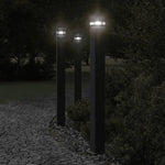Outdoor Floor Lamps 3pcs Black 110 cm Aluminium 4006398