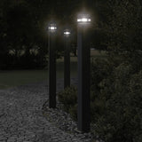 Outdoor Floor Lamps 3pcs Black 110 cm Aluminium 4006398