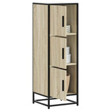 Highboard Sonoma Oak 35.5x35x106.5 cm Engineered Wood and Metal 849065