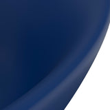 Luxury Basin Overflow Oval Matt Dark Blue 58.5x39 cm Ceramic 146935
