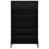 Shoe Cabinet Black 60x35x105 cm Engineered Wood 829621