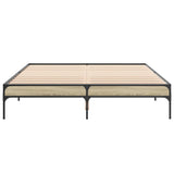 Bed Frame without Mattress Sonoma Oak 140x200 cm 845017
