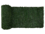 Artificial Fence Dark Green 1 x 6 m PVC and Steel 42042367