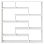 ZNTS Wall Cube Shelf 7 Compartments White Engineered Wood 860022