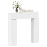 Fireplace Surround White 102 x 18 x 100.5 cm Engineered Wood 8006598