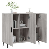 Sideboard Grey Sonoma 90x34x80 cm Engineered Wood 828130