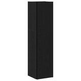 Corner Shelves Black Oak 33 x 33 x 132 cm Engineered Wood 862692