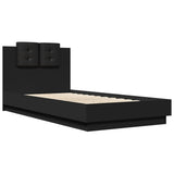Bed Frame without Mattress Black 75x190 cm Small Single 3209976