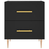 ZNTS Bedside Cabinets 2 pcs Black 40x35x47.5 cm Engineered Wood 827279