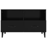 TV Cabinet Black 80x36x50 cm Engineered Wood 812592