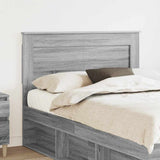 Headboard with Headboard Grey Sonoma 120 cm Engineered Wood 887470