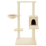 Cat Tree with Sisal Scratching Posts Cream 95 cm 172073