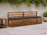 2-Piece Bench Cushions VUGHT 2 pcs 100% Polyester Anthracite 950723