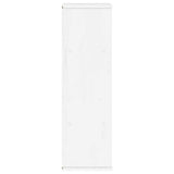 Side Cabinet with Drawers "ODDA" White 40x24x79 cm Solid Wood Pine 4103598