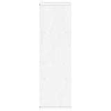 ZNTS Side Cabinet ODDA White 40x24x79 cm Solid Wood Pine 4103596