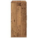 Sideboard with Drawer Old Wood 60 x 31 x 70 cm Engineered Wood 871415