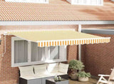 Retractable Awning Yellow 300 x 200 cm Fabric 3329501