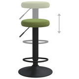 Bar Stools 2 pcs Light Green Velvet 333145
