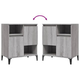 Sideboards 2 pcs Grey Sonoma 60x35x70 cm Engineered Wood 3185733