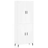 Highboard White 69.5x34x180 cm Engineered Wood 3195691