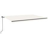 Manual Retractable Awning 500x300 cm Cream 3069137
