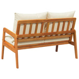 Garden Bench with Cushion Brown Solid Acacia wood 4106457