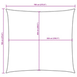 Sunshade Sail Oxford Fabric Square 7x7 m Red 135638