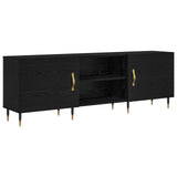 TV Cabinet Black oak 150 x 30 x 50 cm Engineered wood 879594