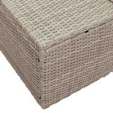 Garden Sofa Grey 123 x 62 x 69cm Poly Rattan 42006797
