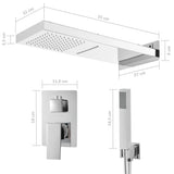 Shower System Stainless Steel 201 Silver 147725