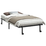 Bed Frame without Mattress Foldable Black 100x200 cm Steel 4103962