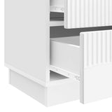 Bedside Cabinet High Gloss White 62 x 34.5 x 44.5 cm 895239