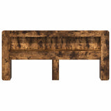 Headboard Cabinet with Storage Smoked Oak 215 x 18.5 x 100 cm 8001305