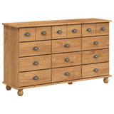 Chest of Drawer ASKIM Brown 79 x 40 x 133.5 cm Solid Pine Wood 4105427