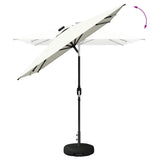Garden Parasol with LED Lights and Base 200 x 300 cm Polyester 42036240